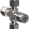ENCAIXE DE TUBO DE COMPRESSÃO 316 CRUZ TUBO DE 3/10.2