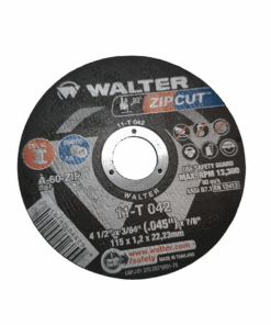 25 DISCOS DE CORTE ZIPCUT 4 1/2 X3/64 X7/8 WALTER 1,2mm